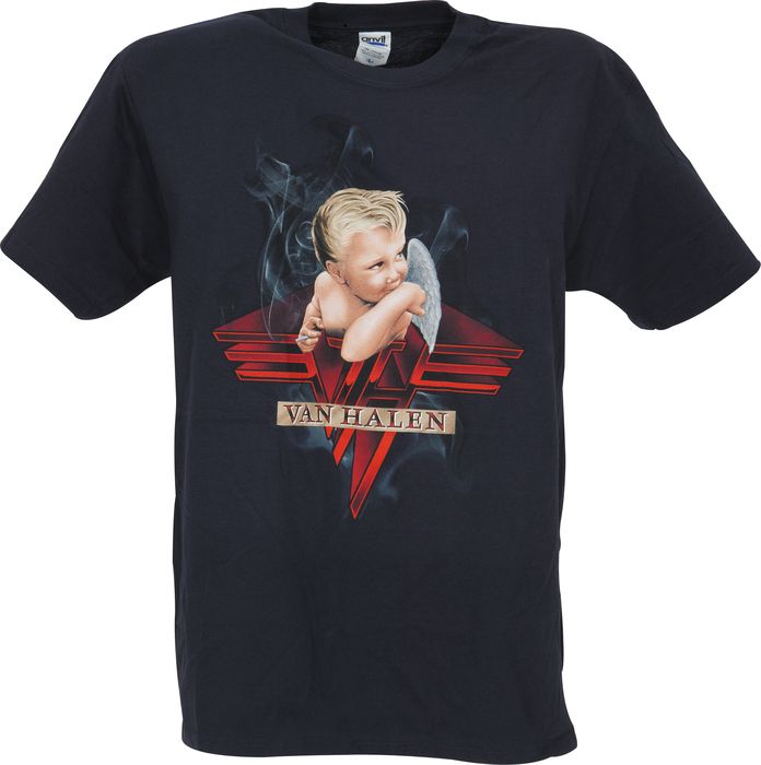 Fea Merchandising Van Halen Smoking Men's T-Shirt Navy Large