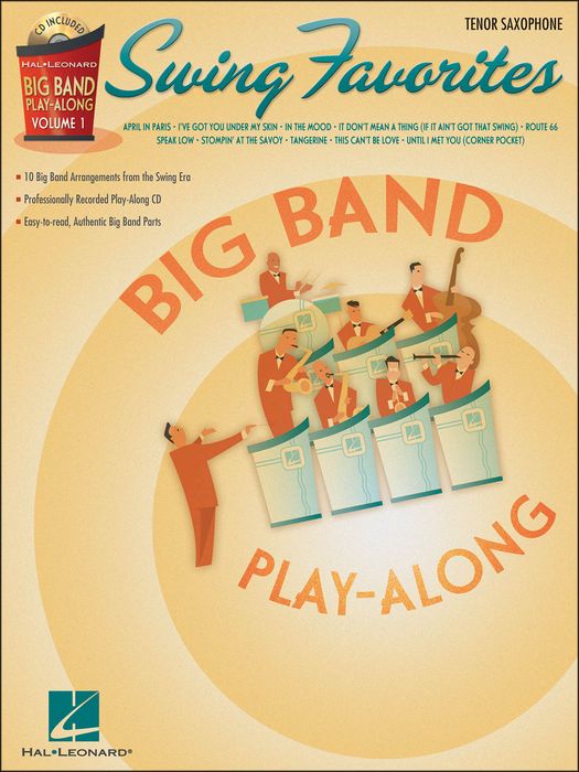 Hal Leonard&nbsp;Swing Favorites Big Band Play-Along Vol. 1 Tenor Sax Book/CD&nbsp;&nbsp;