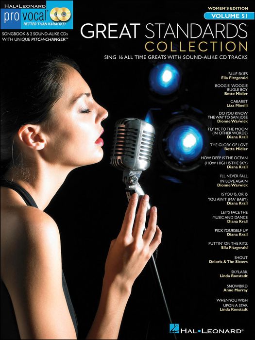 Hal Leonard&nbsp;Great Standards Collection - Pro Vocal Songbook & 2 CD's for Female Singers Volume 51&nbsp;&nbsp;