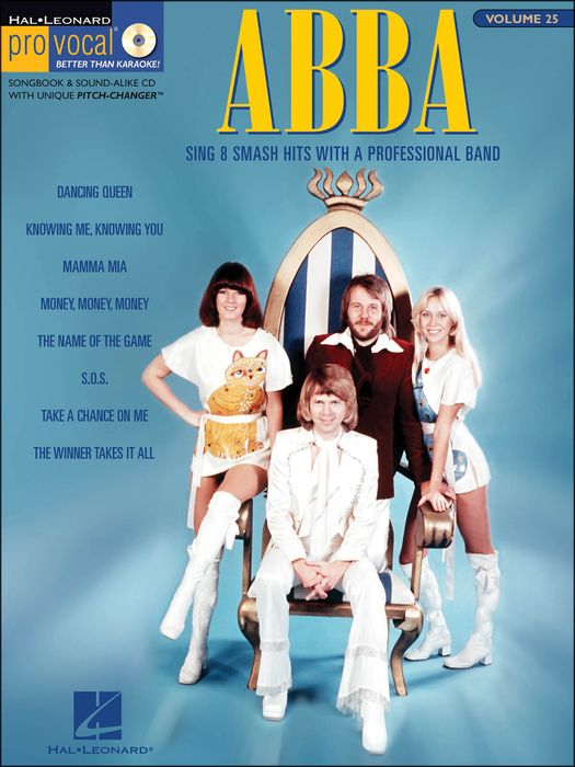 Hal Leonard&nbsp;Abba - Pro Vocal Songbook Female Singer's Edition Volume 25&nbsp;&nbsp;
