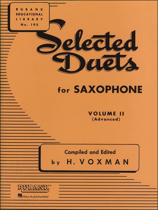 Hal Leonard&nbsp;Rubank Selected Duets for Saxophone Vol 2 Advanced&nbsp;&nbsp;