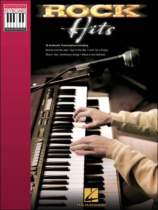 Hal Leonard&nbsp;Rock Hits - Note for Note Keyboard Transcriptions&nbsp;&nbsp;