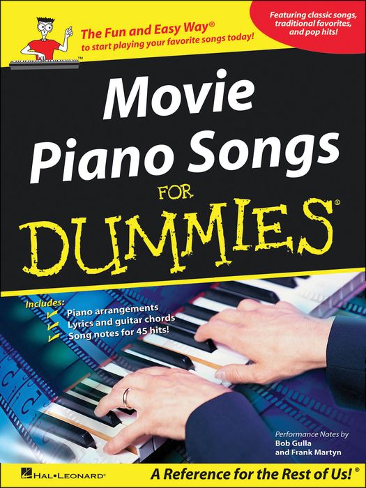 Hal Leonard&nbsp;Movie Piano Songs for Dummies arranged for piano, vocal, and guitar (P/V/G)&nbsp;&nbsp;