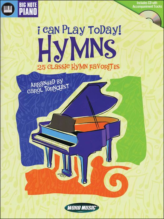 Word Music&nbsp;I Can Play Today (Hymns) Book/CD arranged for easy piano&nbsp;&nbsp;