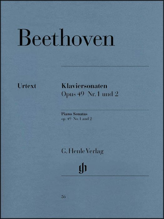 G. Henle Verlag&nbsp;2 Easy Piano Sonatas: No. 19 in G Minor Op. 49, No. 1 and No. 20 in G Major Op. 49, No. 2 By Beethoven&nbsp;&nbsp;