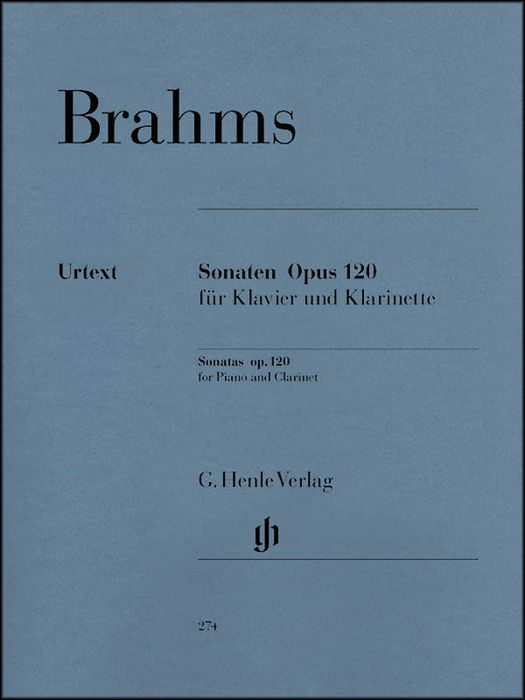 G. Henle Verlag&nbsp;Sonatas for Piano And Clarinet (Or Viola) Op. 120, Nos. 1 And 2 By Brahms&nbsp;&nbsp;