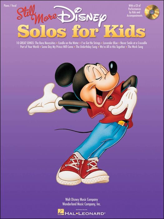 Hal Leonard&nbsp;Still More Disney Solos for Kids Book/CD Of Performances And Accompaniments&nbsp;&nbsp;