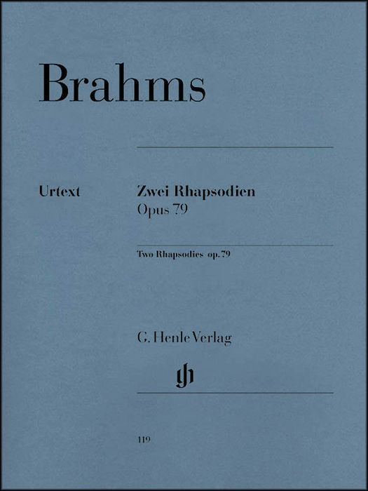 G. Henle Verlag&nbsp;Two Rhapsodies Op. 79 By Brahms&nbsp;&nbsp;