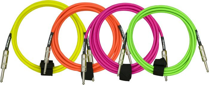 DiMarzio&nbsp;Neon Overbraid Instrument Cable&nbsp;&nbsp;
