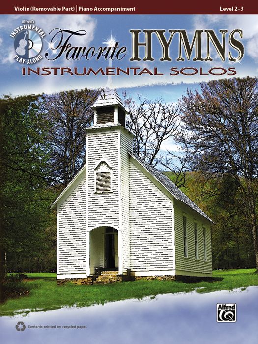 Alfred Favorite Hymns Instrumental Solos Violin Book Cd