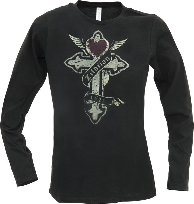 Zildjian&nbsp;Women's Long Sleeve Cross T-Shirt&nbsp;Large&nbsp;
