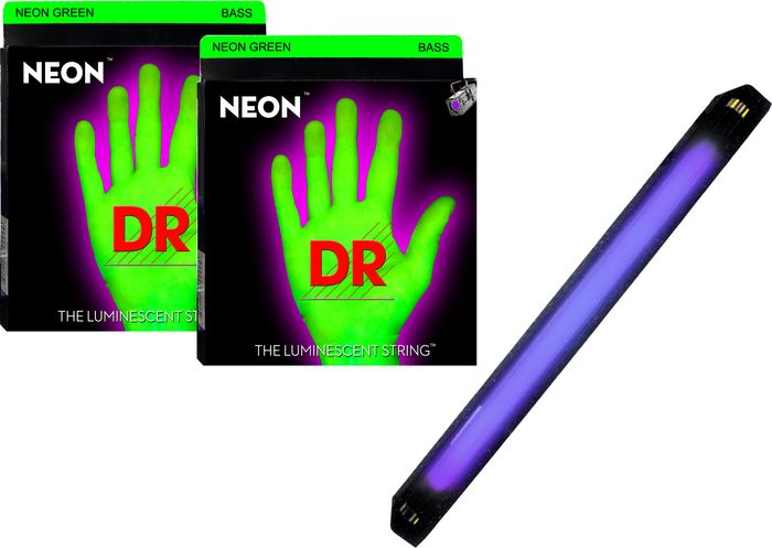 Dr Strings Neon Green Hidef Electric Guitar Strings, Medium 9-42 Nye-9