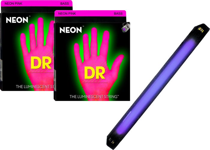 Dr Strings Neon Pink Hidef Electric Guitar Strings, Medium 9-42 Nye-9