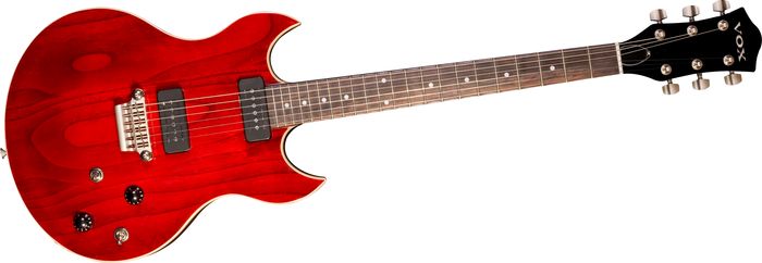 Vox&nbsp;SDC-33 Double-Cutaway Solidbody Electric Guitar&nbsp;Trans Red&nbsp;