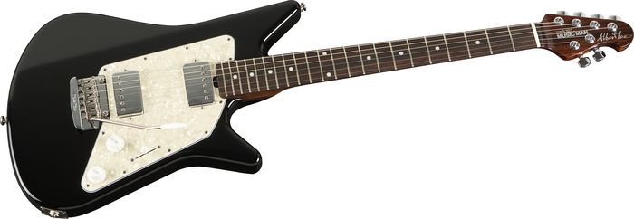 Music Man&nbsp;Albert Lee HH Electric Guitar with Tremolo Bridge&nbsp;Black&nbsp;Vntg WH Perloid Pickgaurd