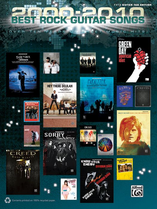 Alfred 2000 2010 Best Rock Guitar Songs Book