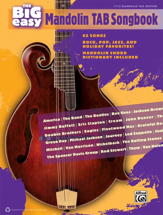 Alfred The Big Easy Mandolin Tab Songbook