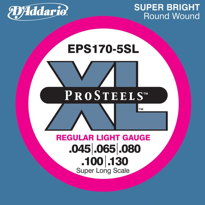 D'addario Eps170-5Sl Xl Prosteels Regular Light Super Long Scale 5-String Bass Strings