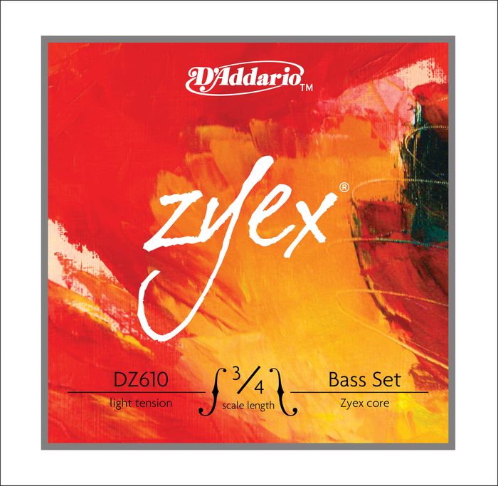 D'Addario&nbsp;DZ610 Zyex 3/4 Bass String Set&nbsp;&nbsp;