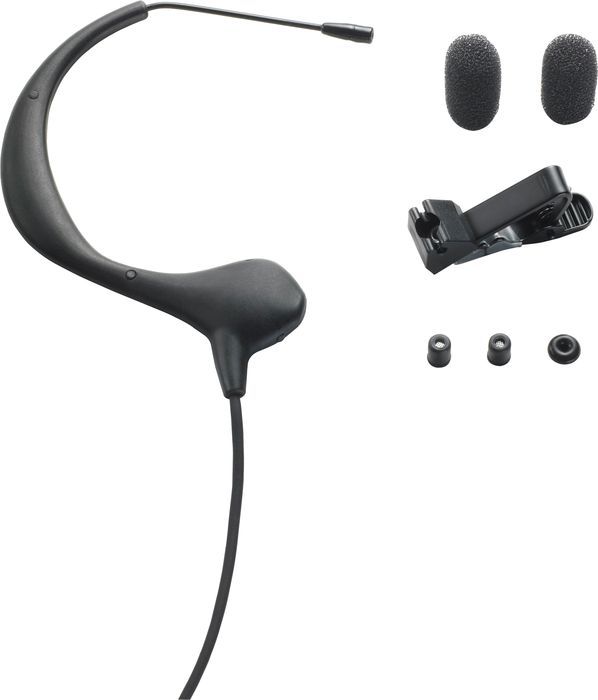 Audio-Technica&nbsp;BP893 Omnidirectional Headworn Condenser mic with Power Supply&nbsp;Black&nbsp;