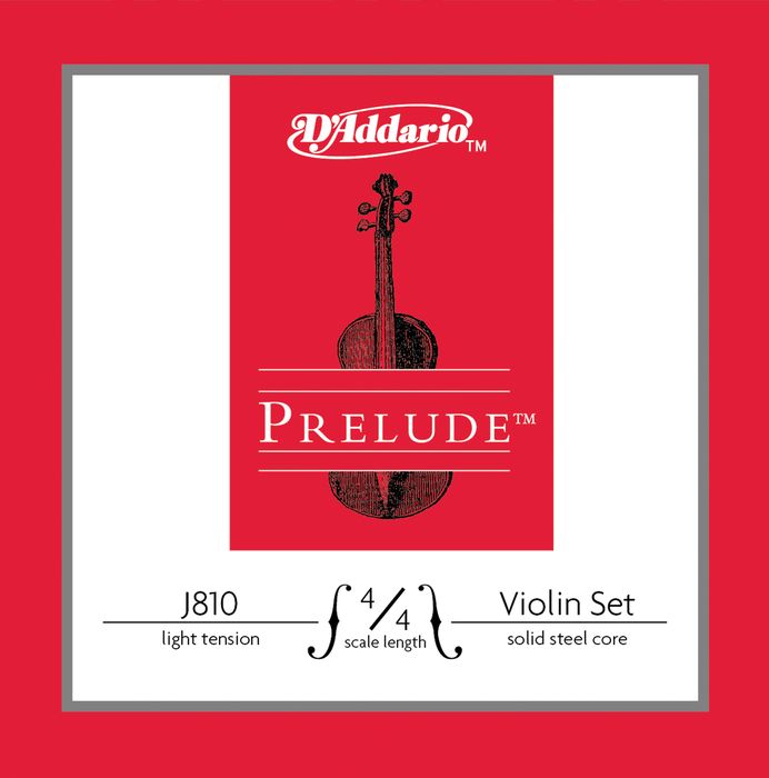 D'Addario&nbsp;J810 Prelude 4/4 Violin String Set&nbsp;Light&nbsp;