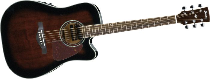 Ibanez Aw300ece Artwood Dreadnought Cutaway Acoustic-Electric Guitar