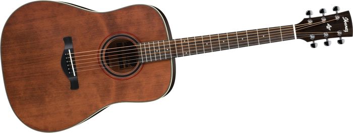 Ibanez Aw250 Artwood Dreadnought Acoustic Guitar Rustic Brown