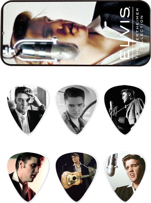 Dunlop&nbsp;Elvis Presley Wertheimer Collection Pick Tin with 6 Medium Picks&nbsp;&nbsp;