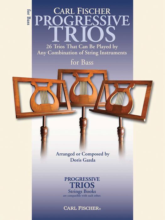 Carl Fischer Progressive Trios For Strings String Bass Book