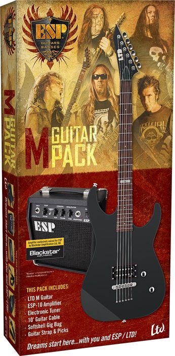 ESP&nbsp;LTD M Electric Guitar Value Package&nbsp;Black Satin&nbsp;