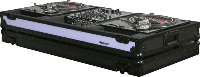 Odyssey&nbsp;FFXBM12WBL DJ Coffin For Two Turntables In Battle Mode and 12