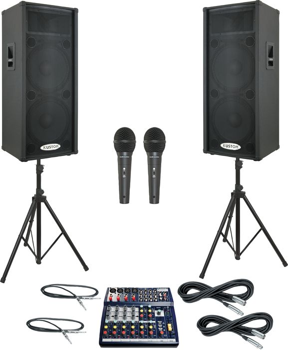 Soundcraft&nbsp;Notepad 124 / KPC215P PA Package&nbsp;&nbsp;