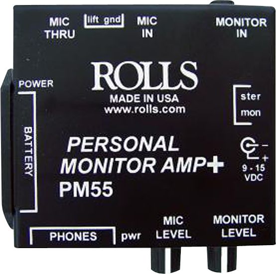 Rolls Pm55 Personal Monitor Amp +