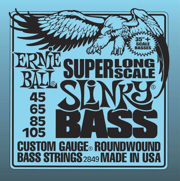 Ernie Ball Hybrid Slinky Bass Strings Super Long Scale
