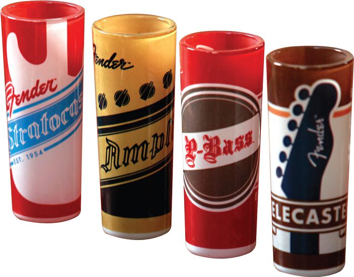 Fender&nbsp;Shot Glass, Fender Origins, Set of 4&nbsp;&nbsp;