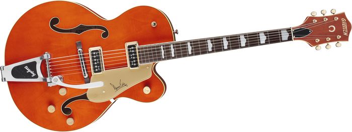 Gretsch Guitars G6120de Duane Eddy Hollowbody Electric Guitar Western Orange Stain
