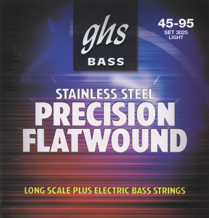 Ghs Stainless Steel Precision Flatwound Electric Bass Strings
