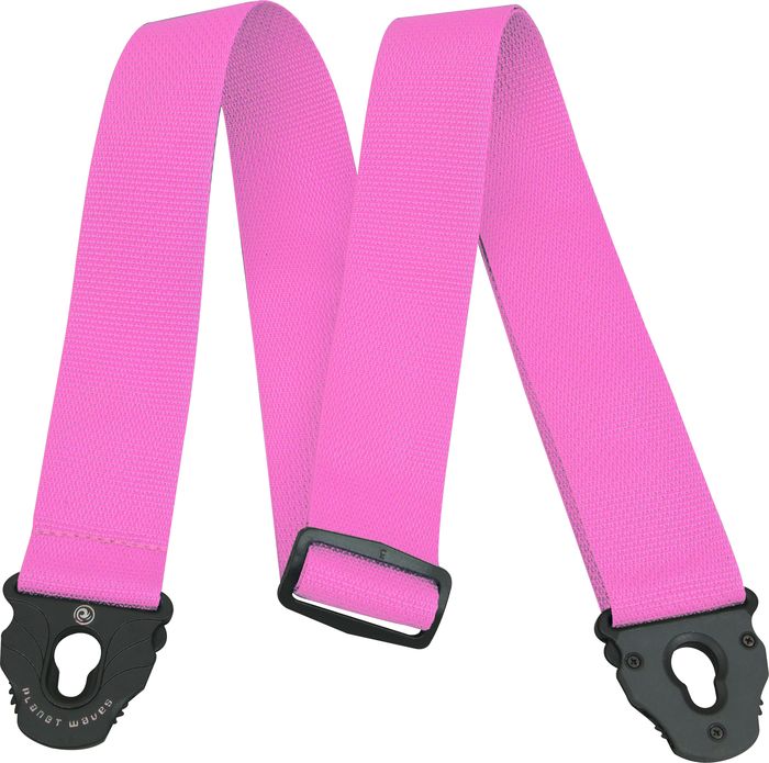 Planet Waves&nbsp;Planet Lock Locking Nylon Guitar Strap&nbsp;Pink&nbsp;