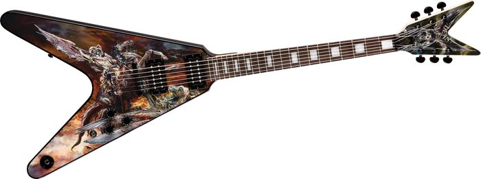 Dean Eric Peterson Hunter V Electric Guitar Custom Graphic