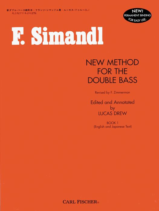 Carl Fischer&nbsp;New Method For The Double Bass Book&nbsp;&nbsp;