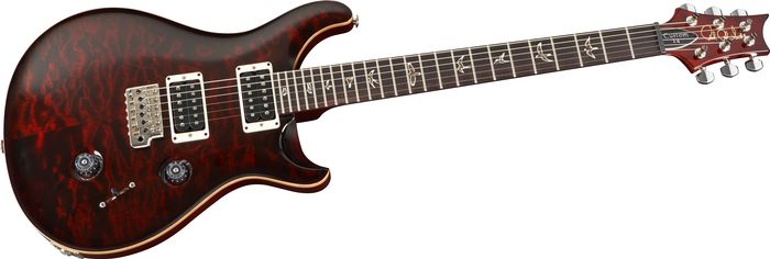 PRS&nbsp;Custom 24 Quilted 10-Top with Pattern Thin Neck Electric Guitar&nbsp;Fire Red Burst&nbsp;