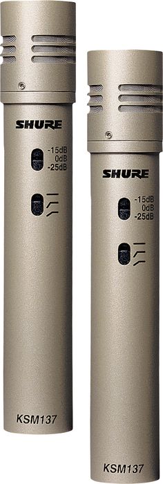 Shure&nbsp;KSM137/SL STEREO Cardioid Condenser (Stereo Pair)&nbsp;&nbsp;