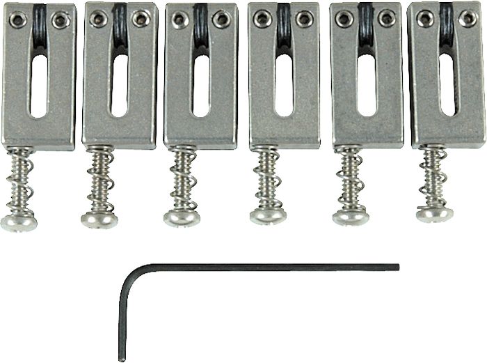 Graph Tech&nbsp;String Saver Classics Strat & Tele Offset&nbsp;Brushed Steel&nbsp;