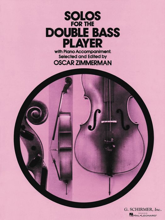 G. Schirmer&nbsp;Solos for Double Bass Player with Piano Accompaniment By Zimmerman&nbsp;&nbsp;