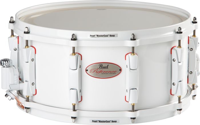 Pearl&nbsp;Reference Redline Snare Drum&nbsp;14 inch x6.5 inch&nbsp;White with Red Gaskets