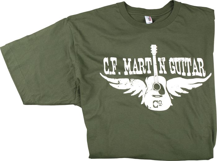 Martin&nbsp;Guitar with Wings T-shirt&nbsp;City Green&nbsp;Small
