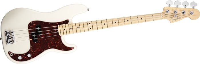 Fender American Standard P Bass Olympic White Maple Fretboard