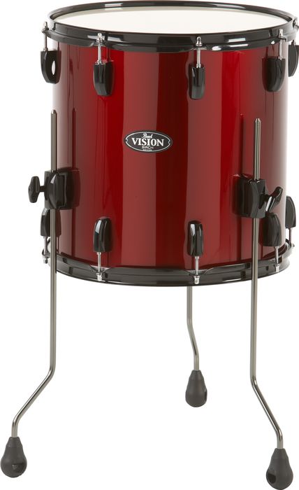 Pearl&nbsp;Vision Birch Floor Tom&nbsp;Wine Red&nbsp;14x14