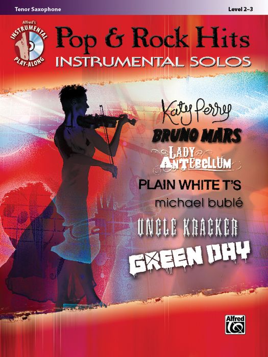 Alfred&nbsp;Pop & Rock Hits Instrumental Solos Tenor Saxophone Book & CD&nbsp;&nbsp;