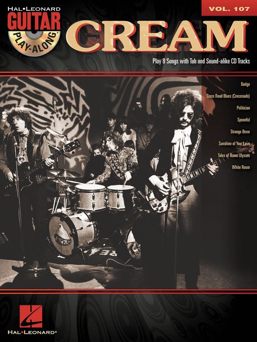 Hal Leonard&nbsp;Cream - Guitar Play-Along Volume 107 (Book/CD)&nbsp;&nbsp;
